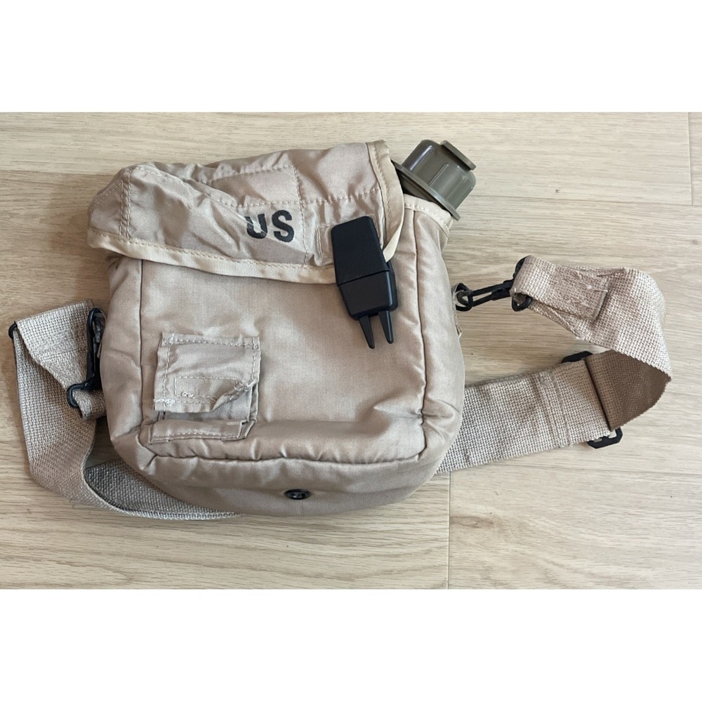 Vintage USGI 2001 US Army Military 2 Qt Canteen Cover/Sling Used in Iraqi War